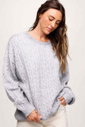 Traditional Cable Oversized Sweater