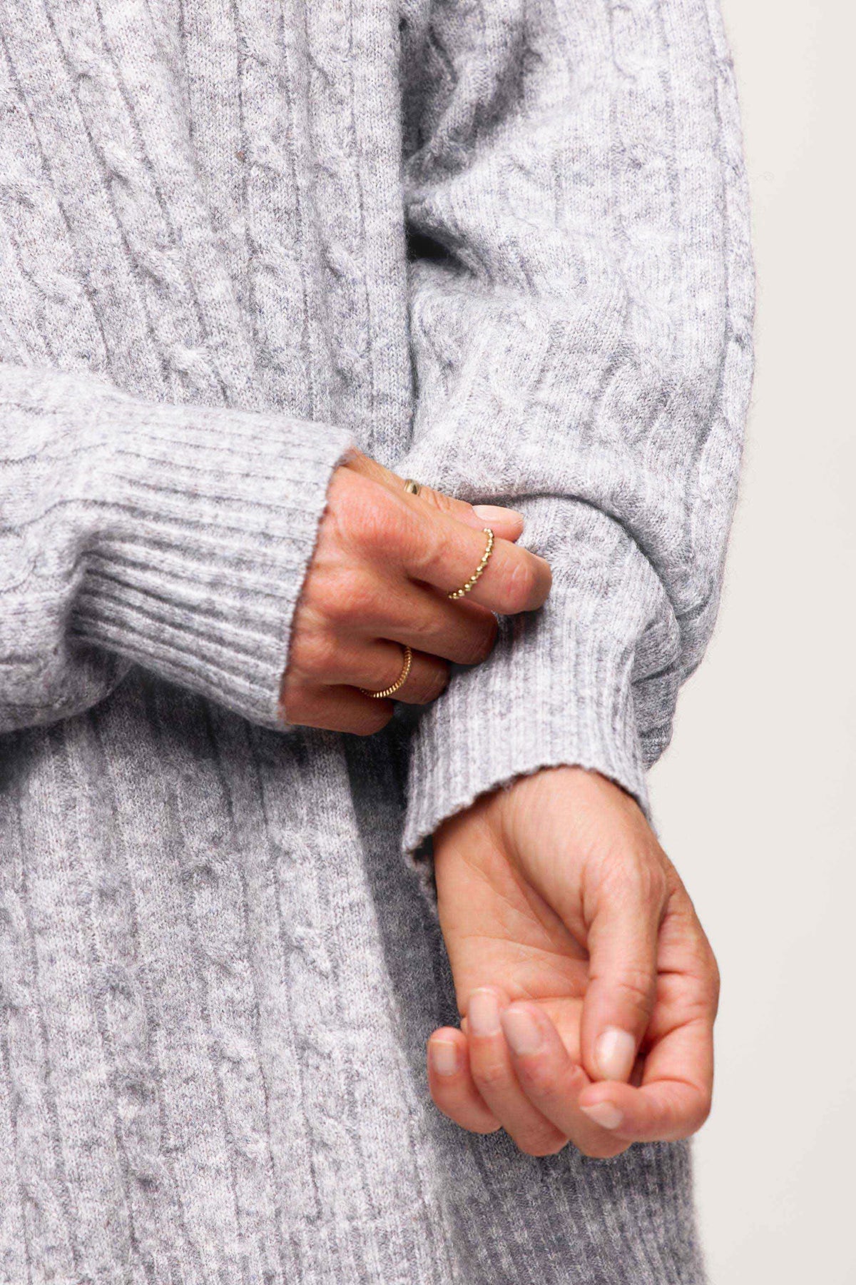Traditional Cable Oversized Sweater