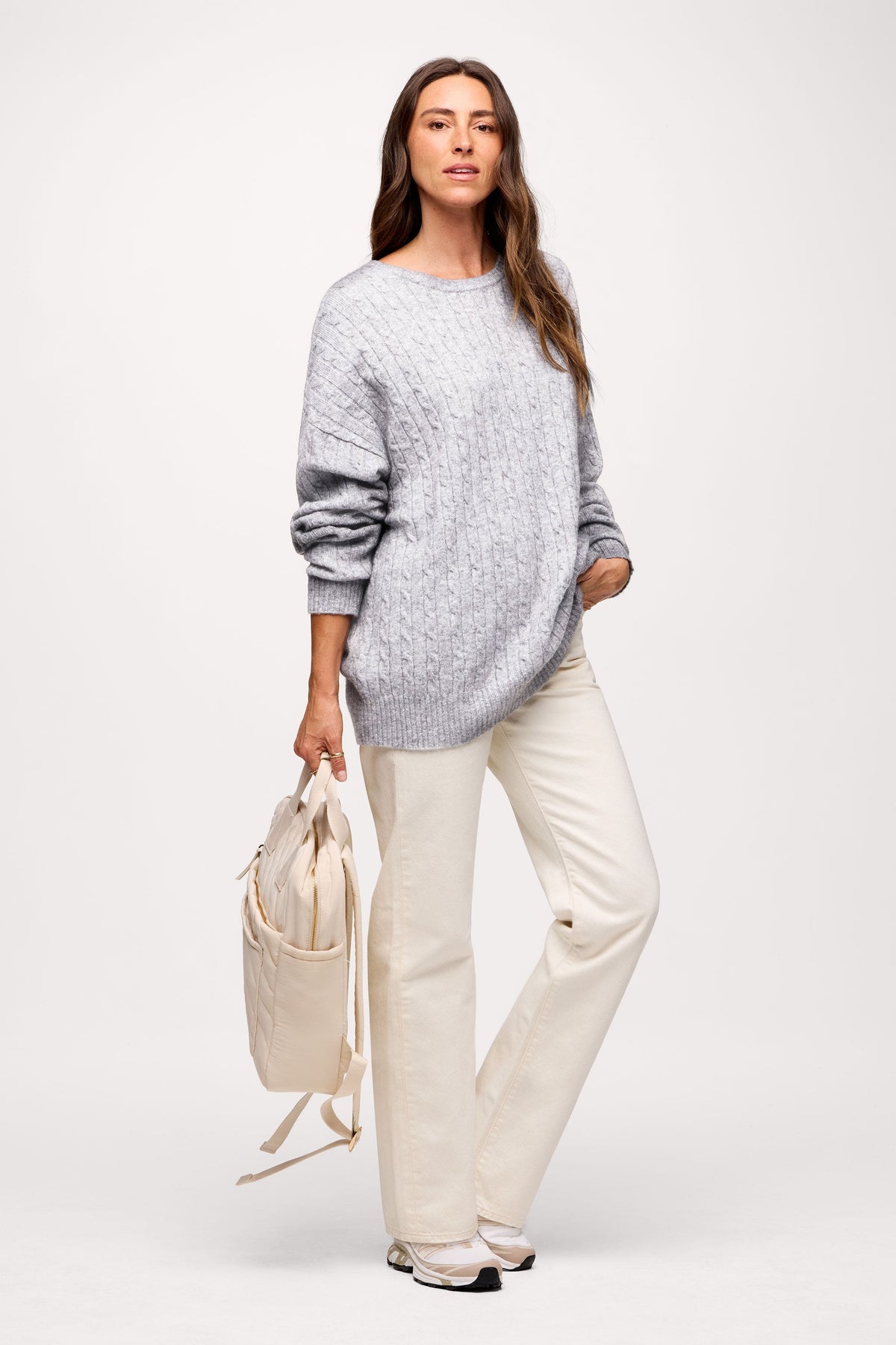 Traditional Cable Oversized Sweater