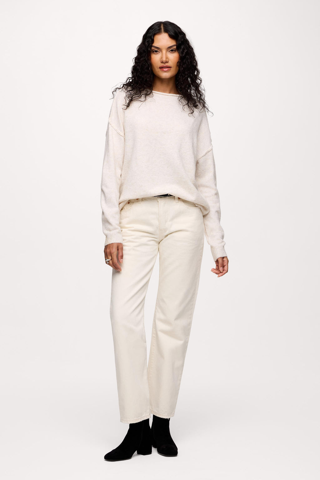 Relaxed Mockneck Dual-Wear