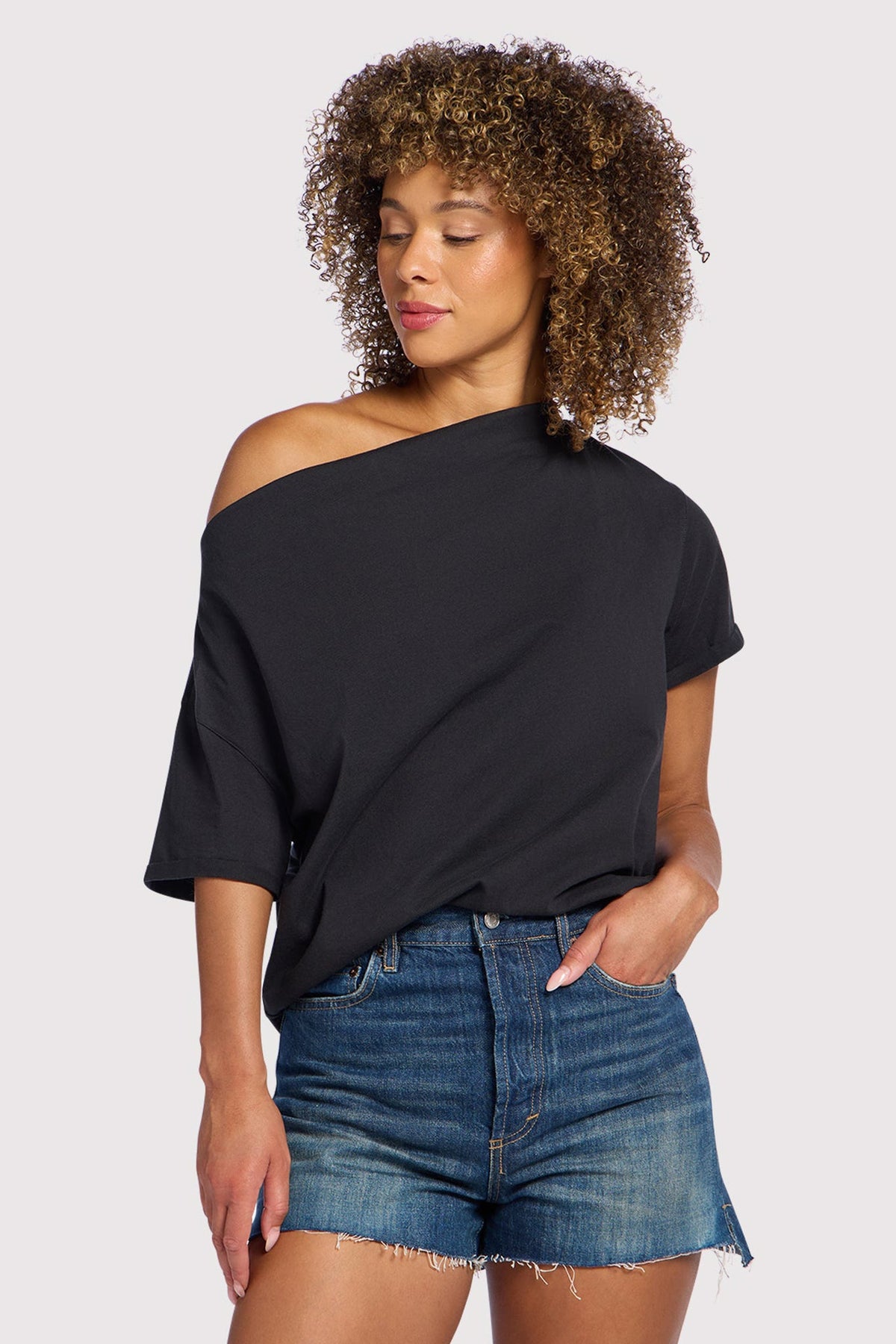 Shoulder Chic Drop Necklace Dress