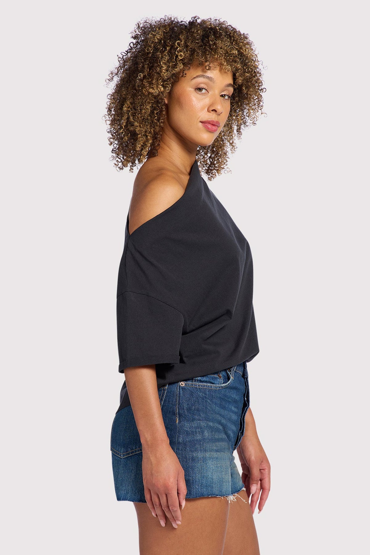 Shoulder Chic Drop Necklace Dress