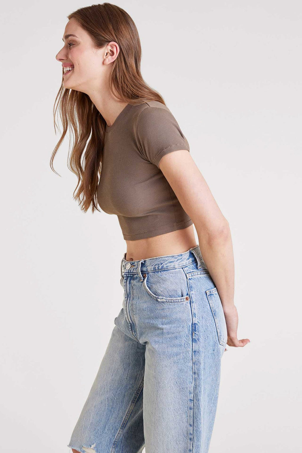 Soft Ribbed Essential Tee