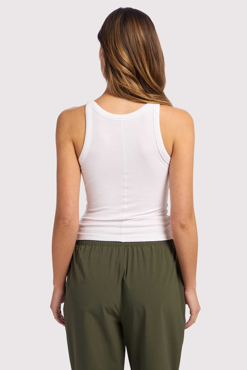 Essential High Neck Racer Tank