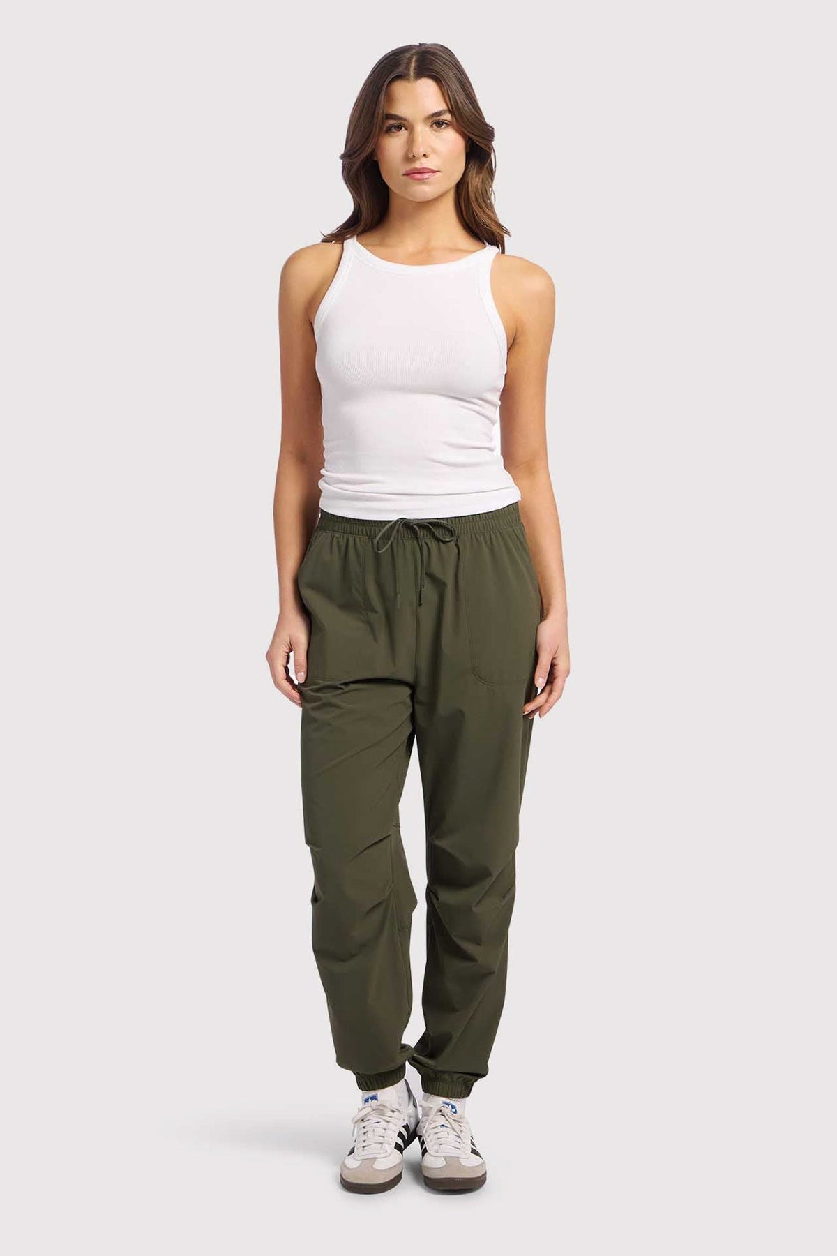 Essential High Neck Racer Tank