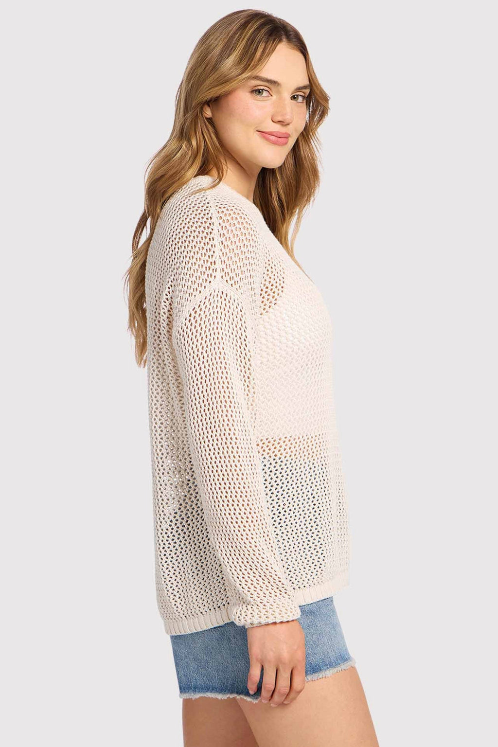 Open-Knit Summer Sweater