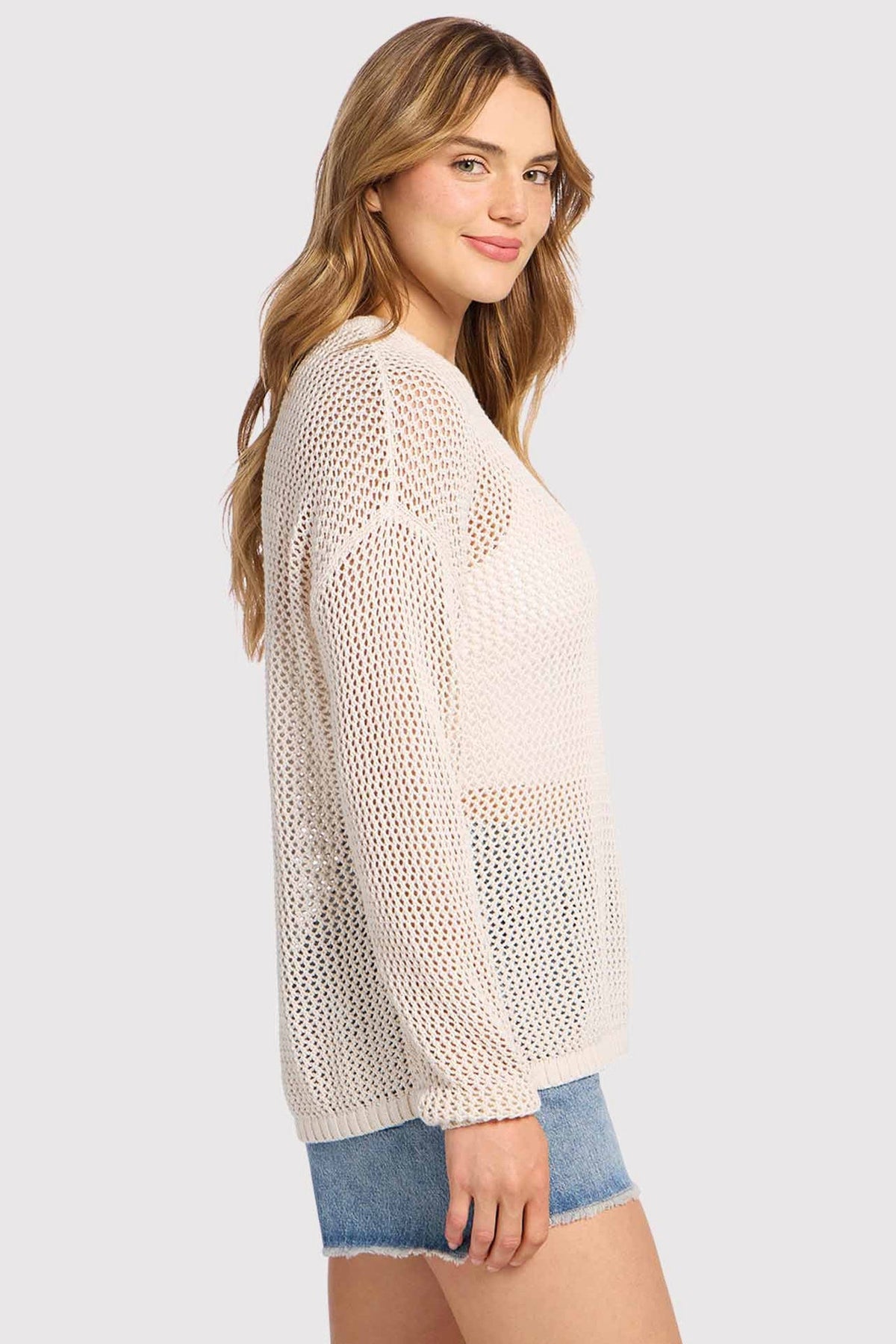 Open-Knit Summer Sweater