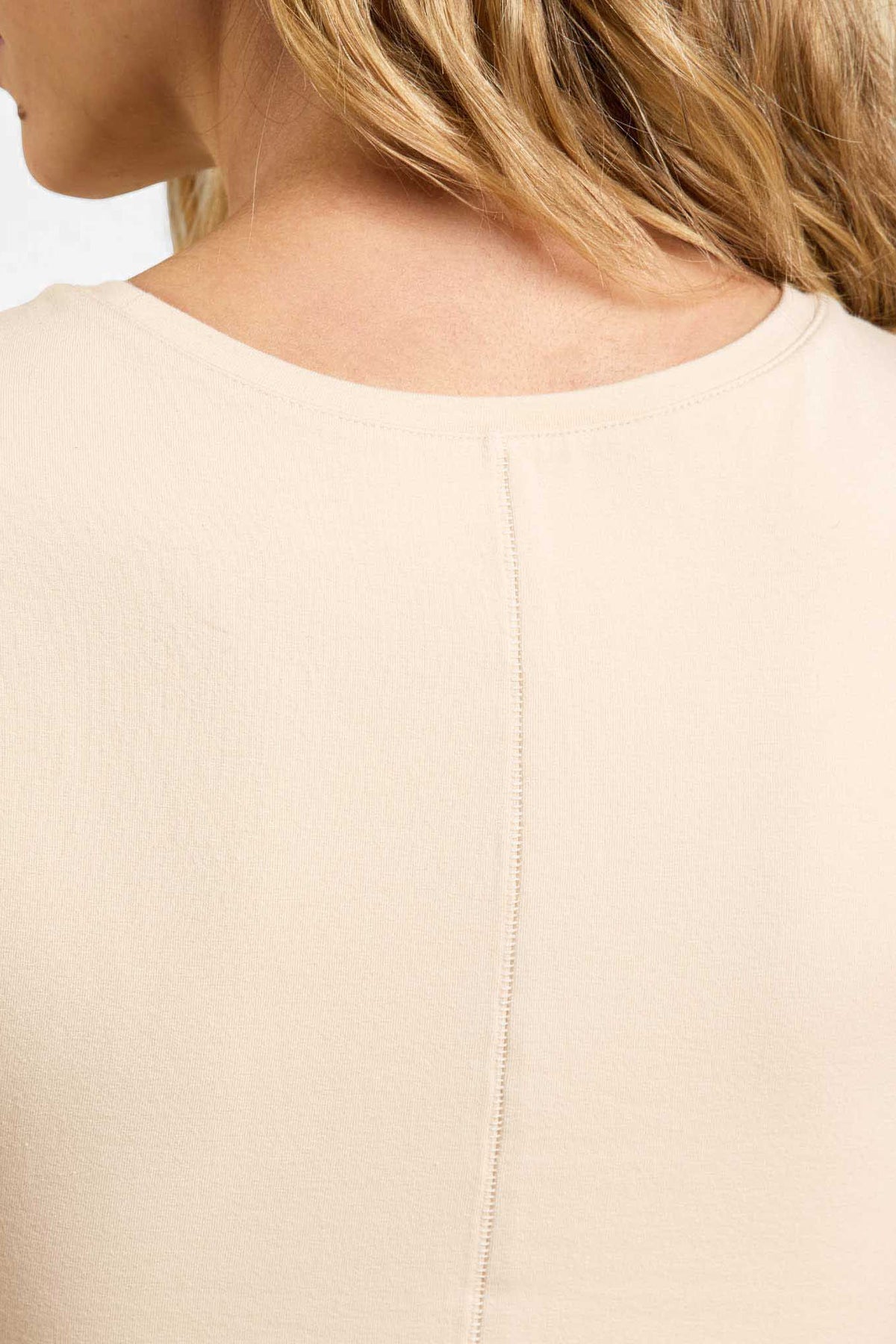 Double-Layer Cotton Shortsleeve Bodysuit