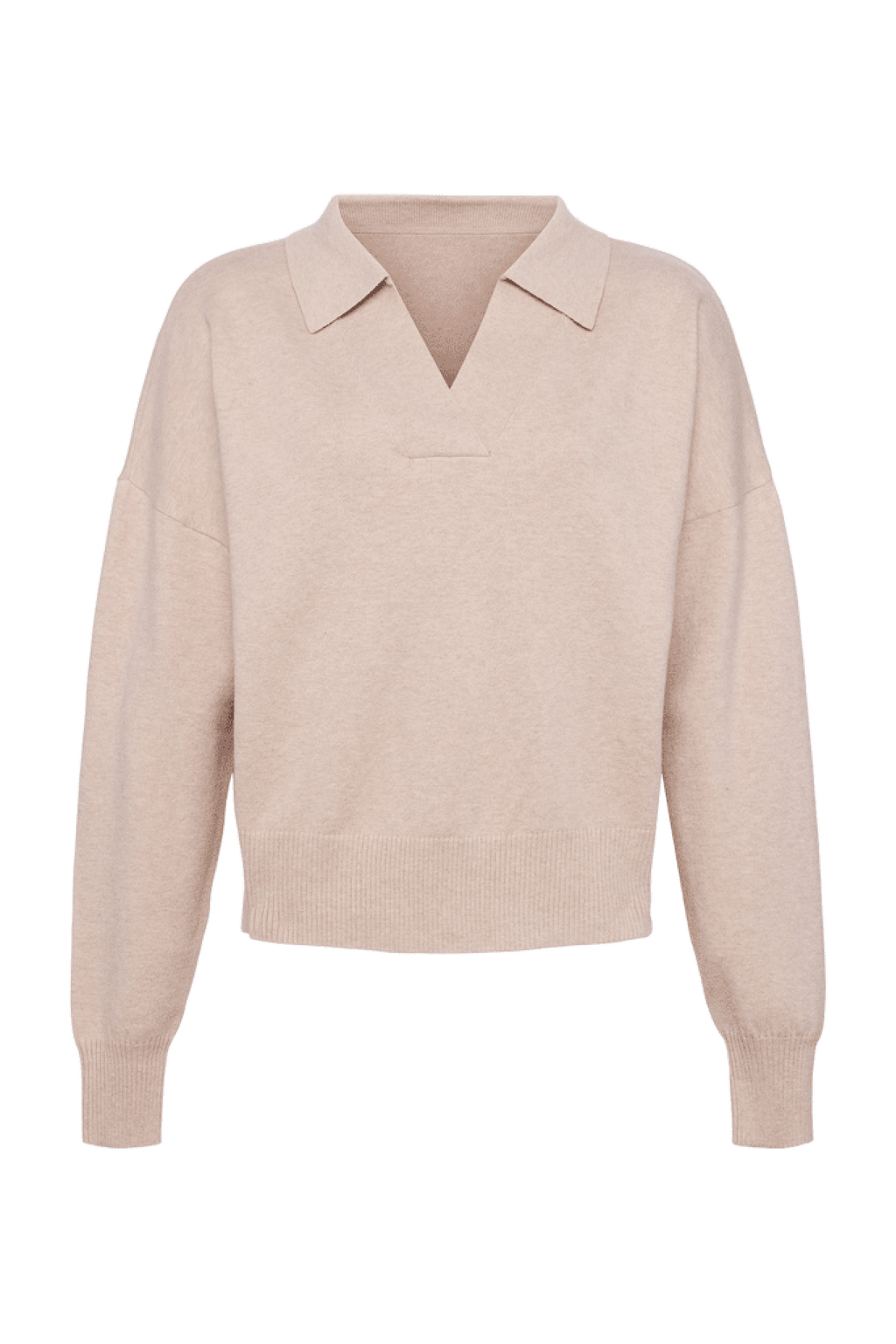 Effortless Polo Collar Sweater