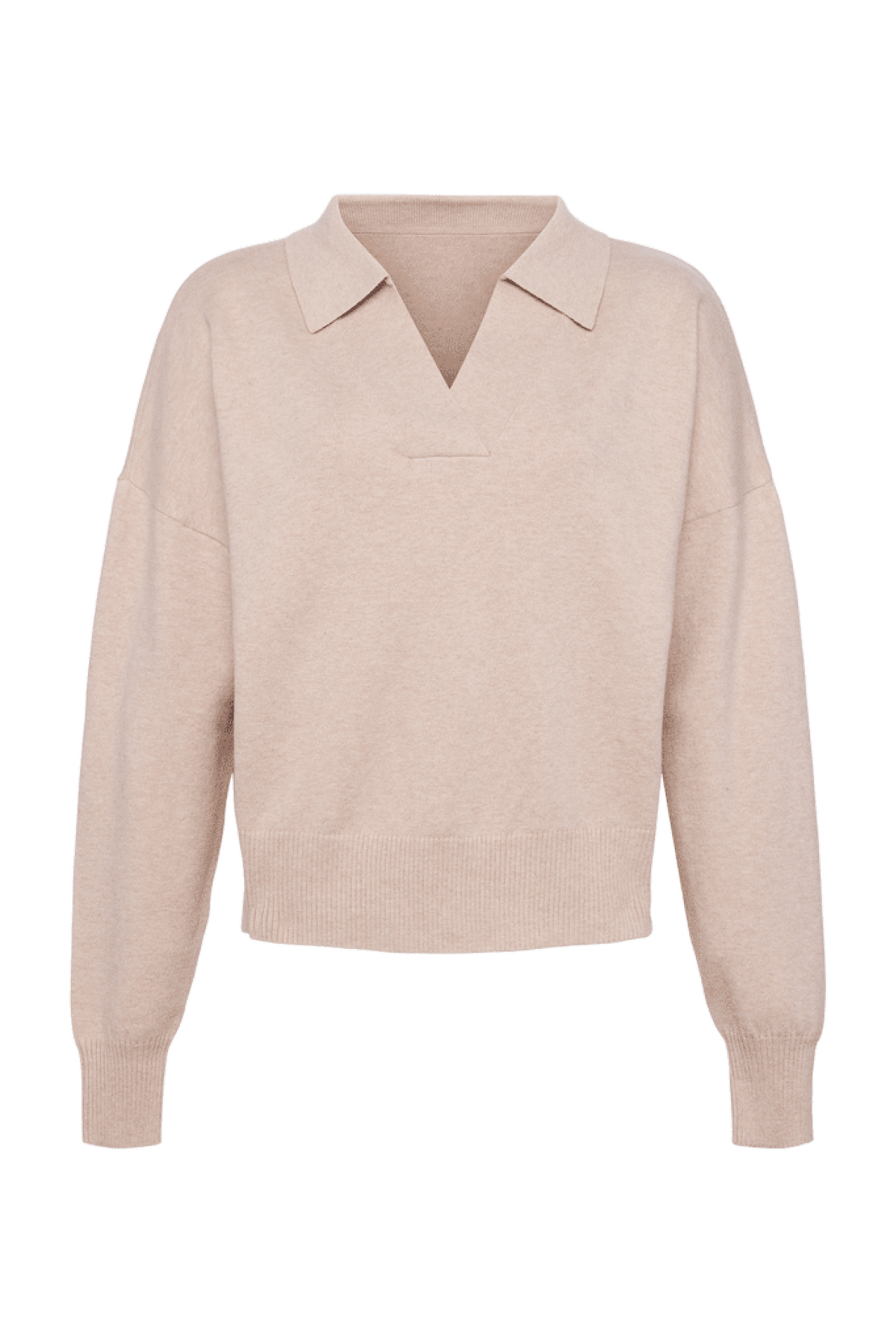 Effortless Polo Collar Sweater