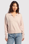 Effortless Polo Collar Sweater