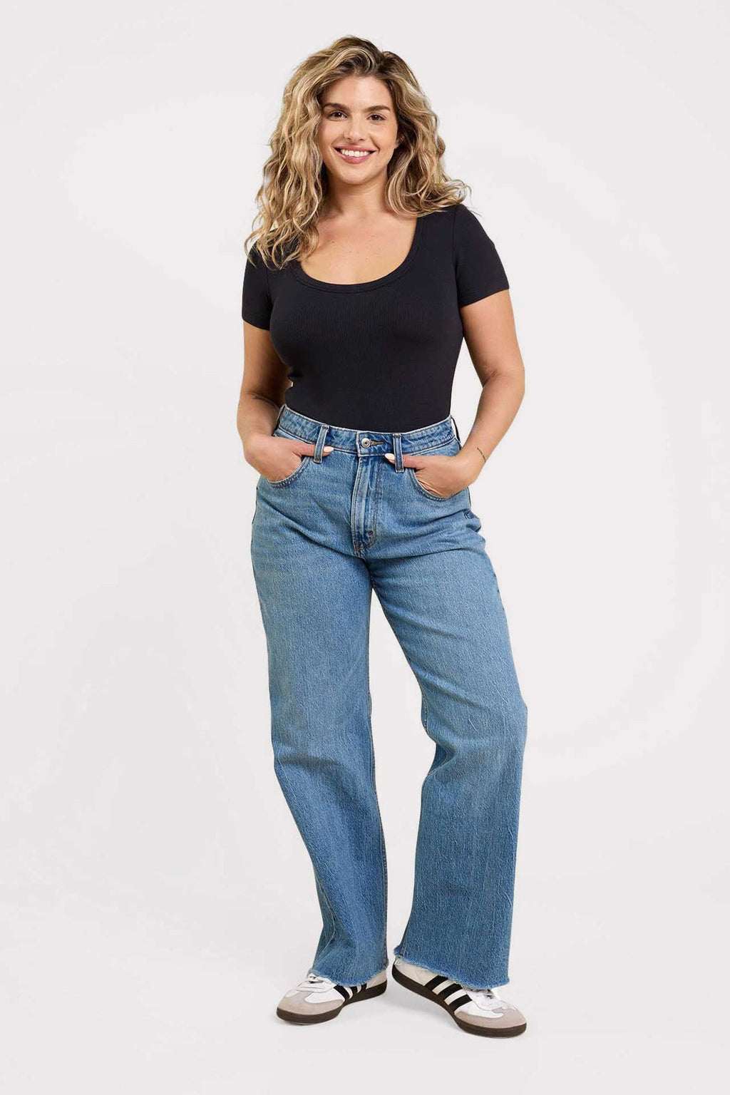 Ribbed Short Sleeve Bodysuit