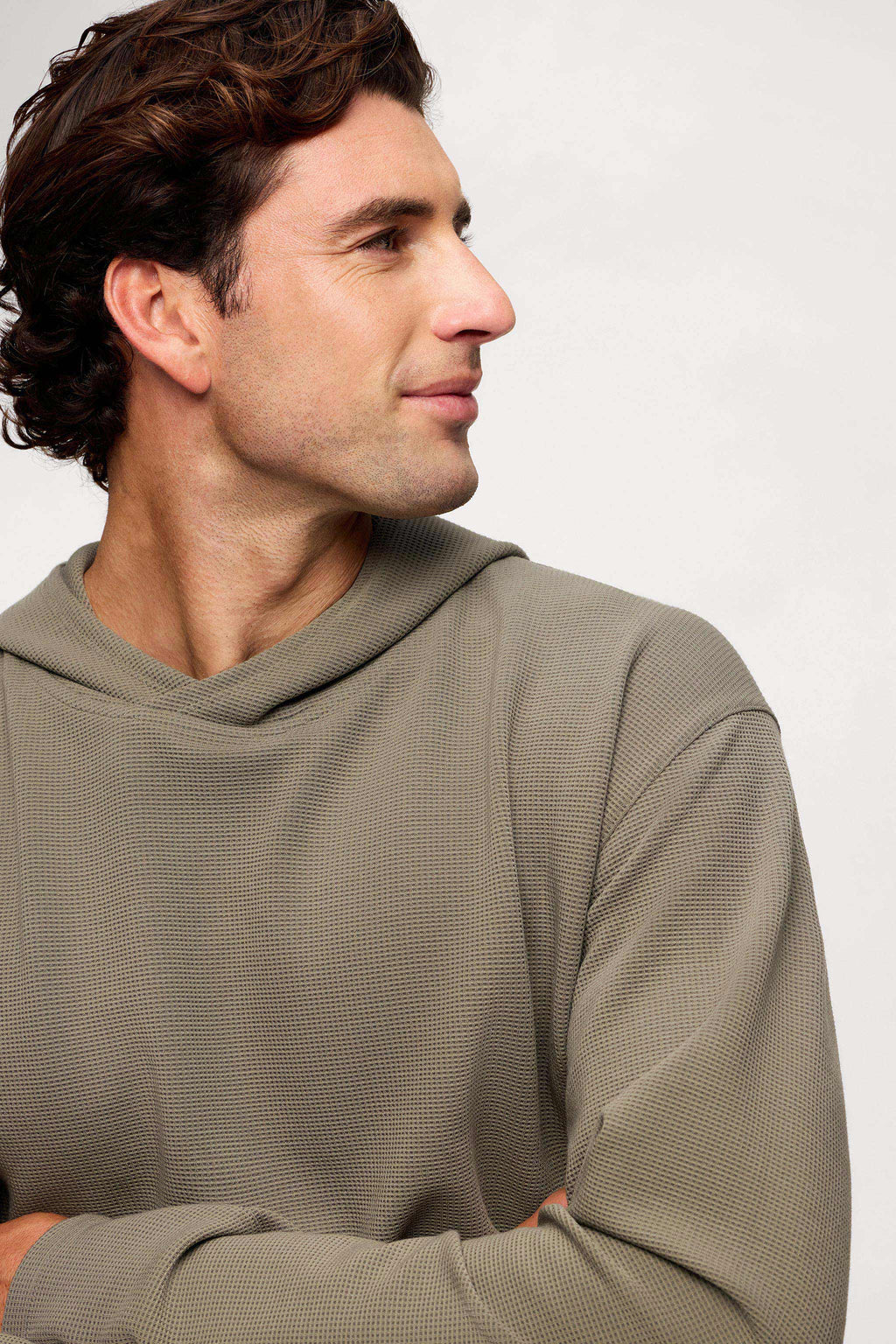 Waffle Embrace Hoodie for warmth