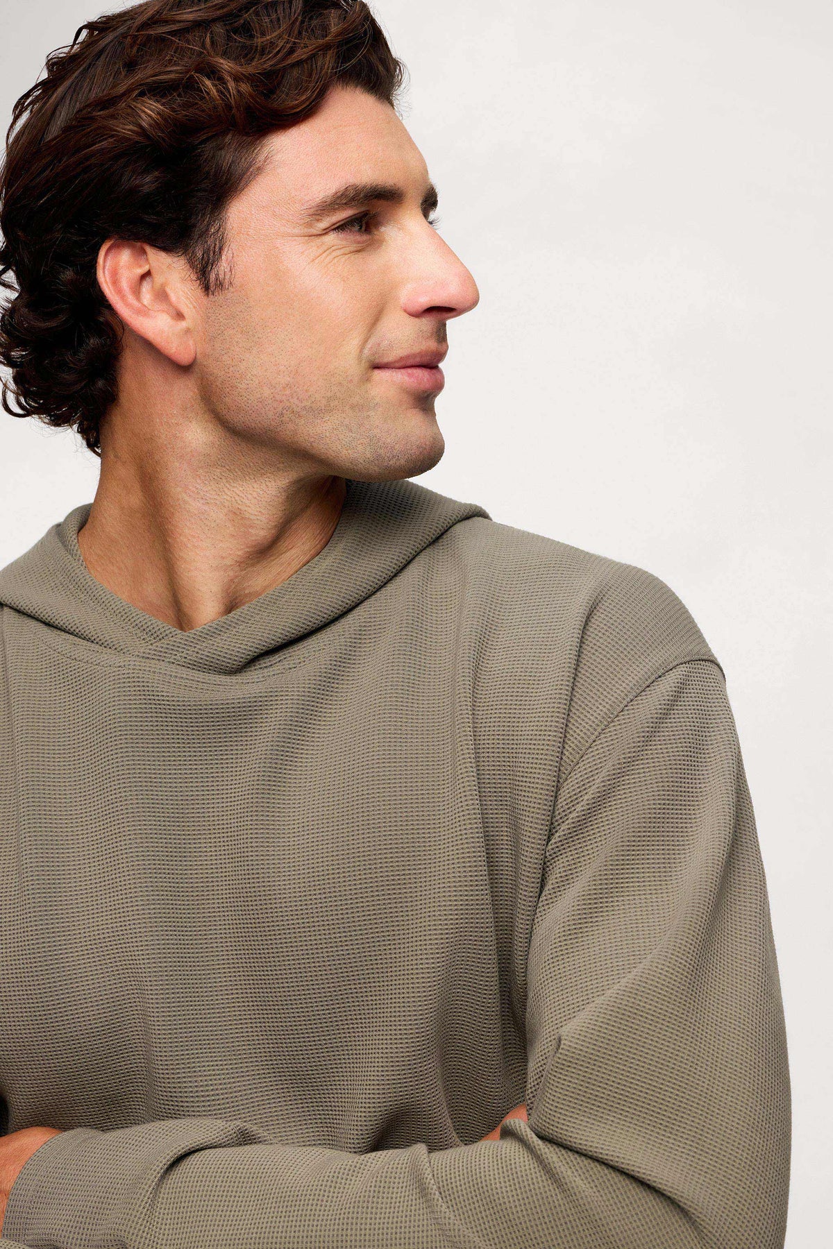 Waffle Embrace Hoodie for warmth