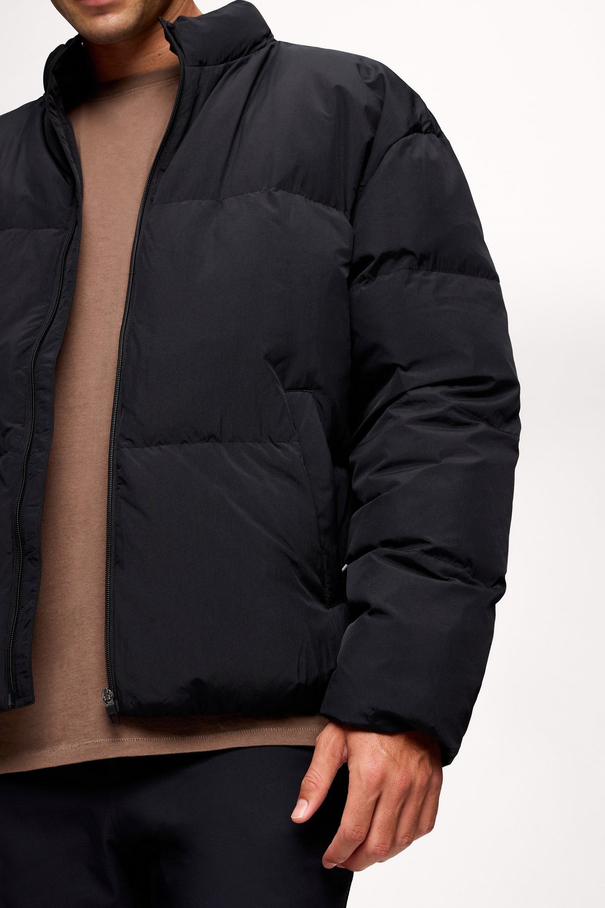 Elastic Warm Feather Coat