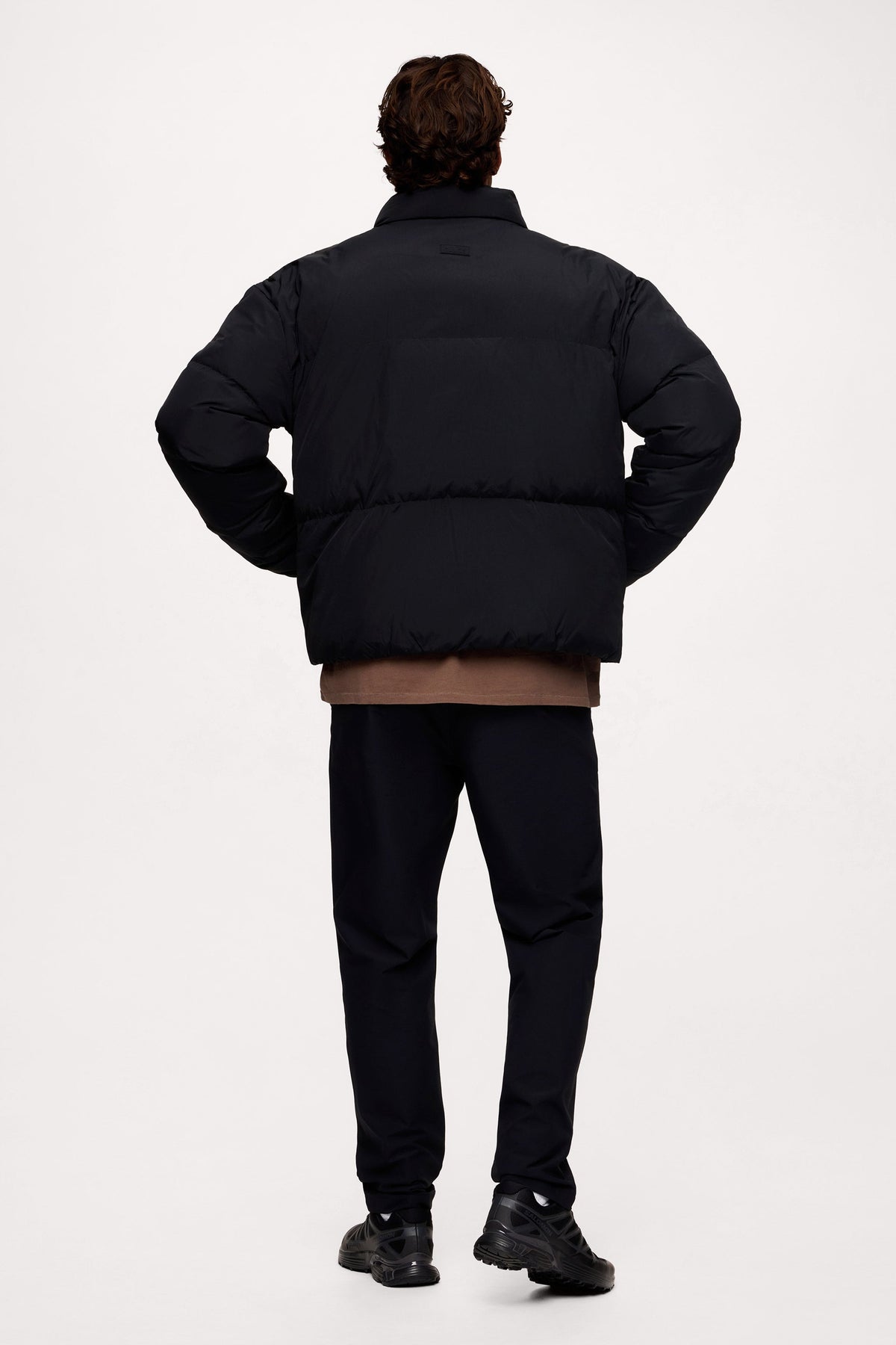 Elastic Warm Feather Coat