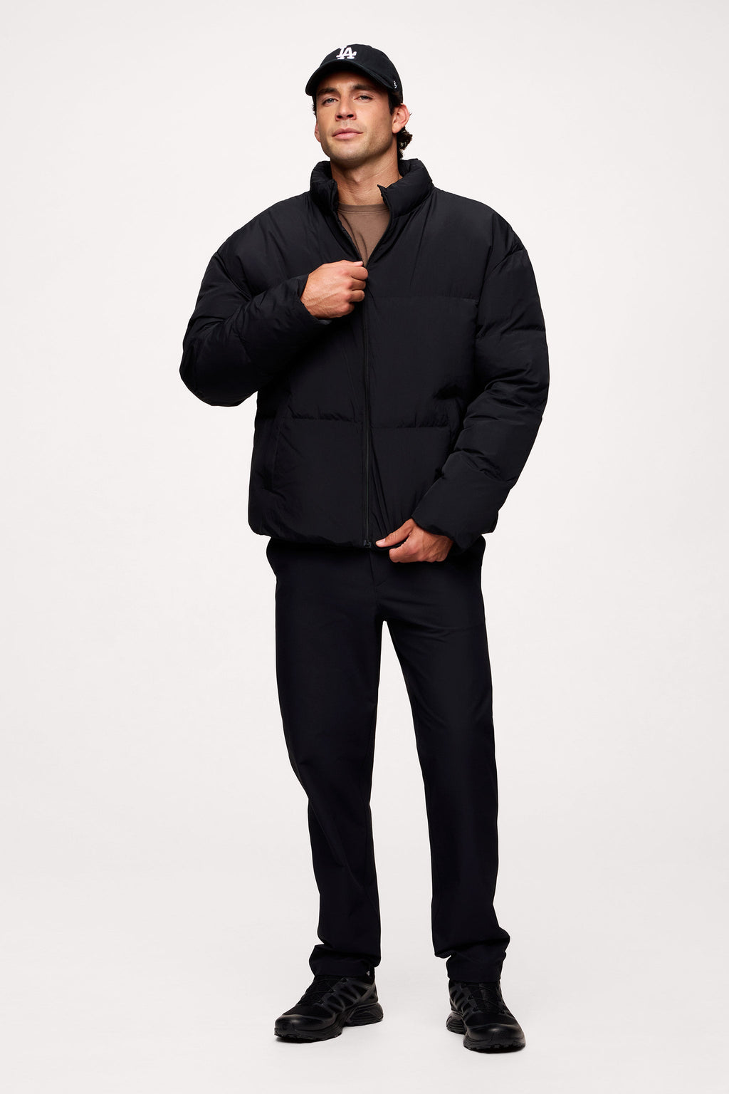 Elastic Warm Feather Coat