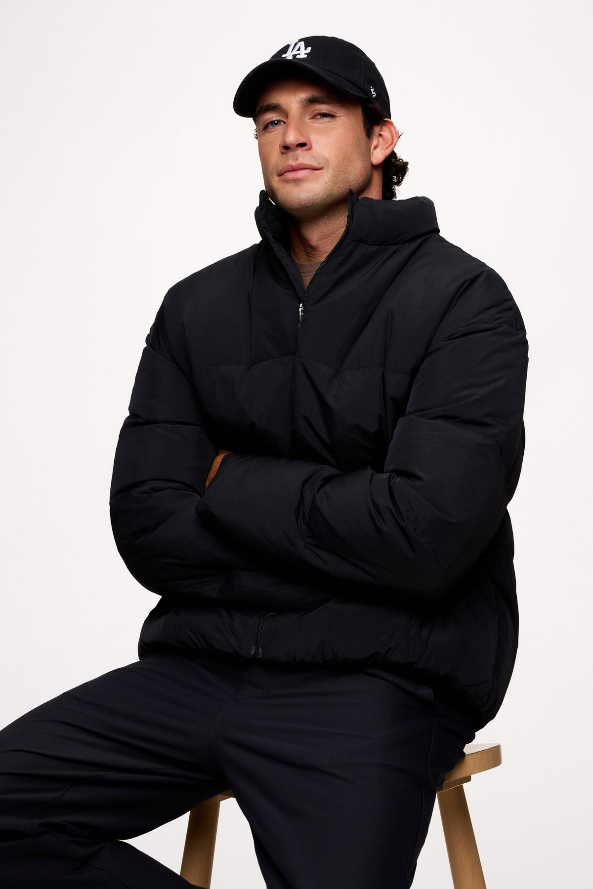 Elastic Warm Feather Coat