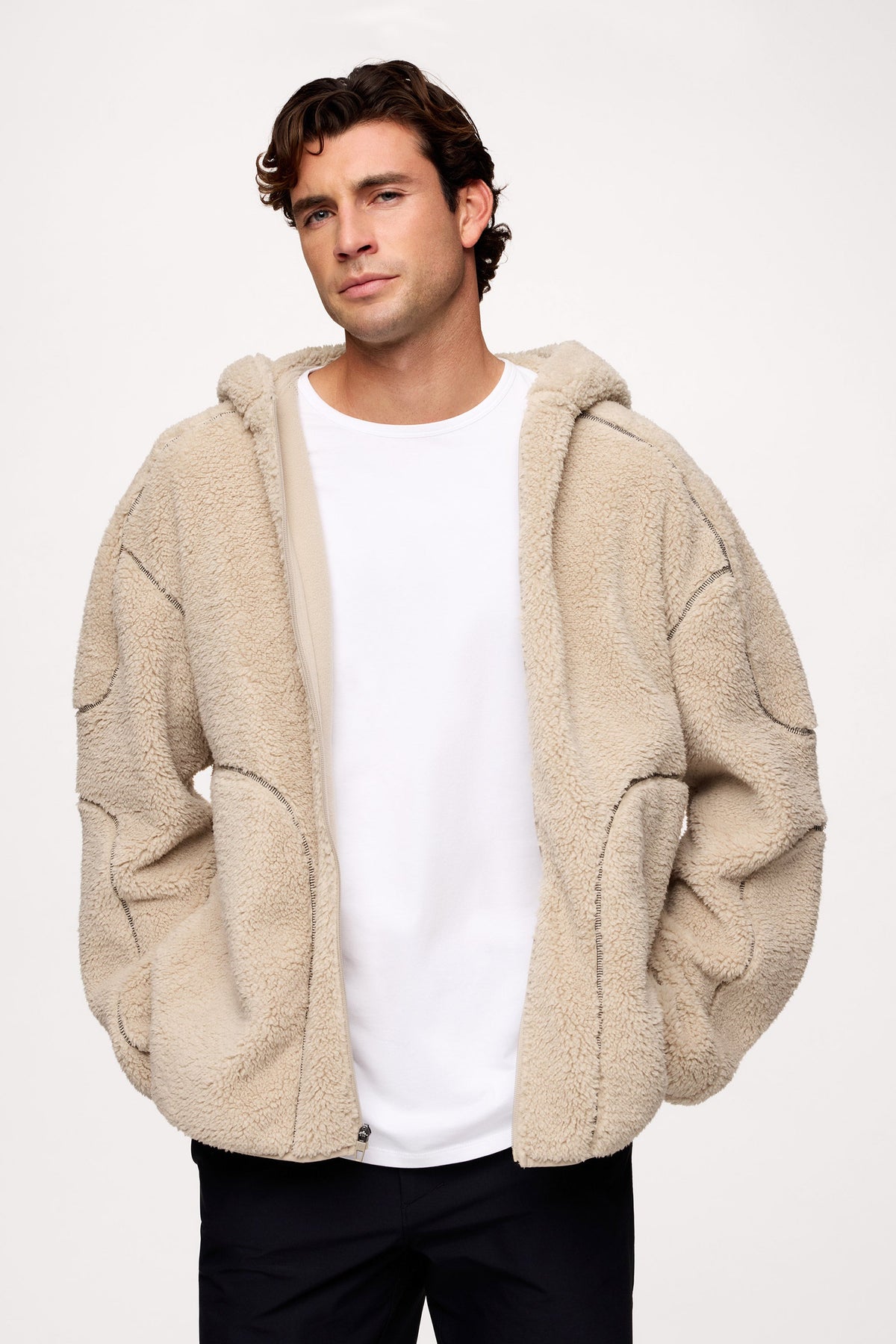 Shared Plush Hoodie Blanket Zip