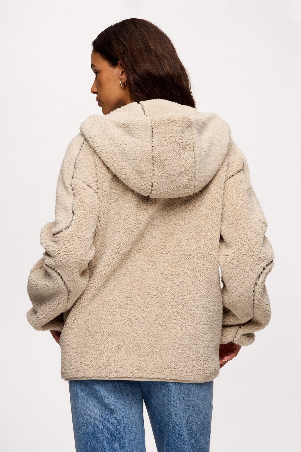 Shared Plush Hoodie Blanket Zip