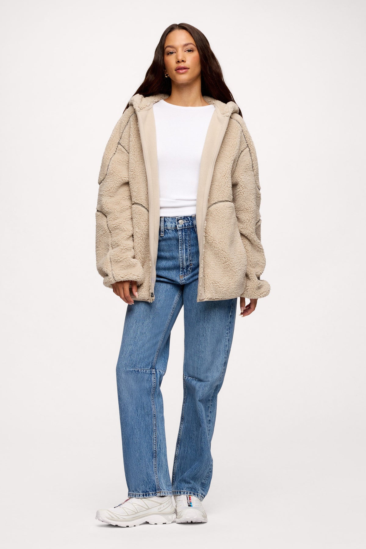Shared Plush Hoodie Blanket Zip