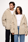 Shared Plush Hoodie Blanket Zip