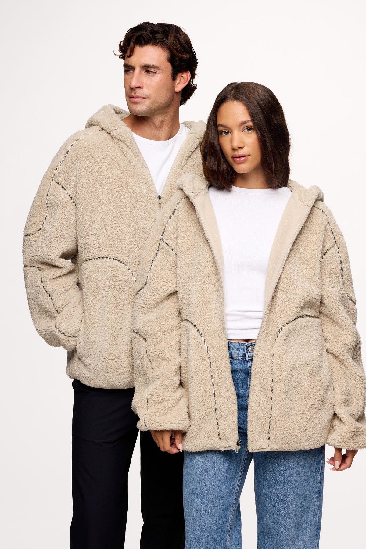 Shared Plush Hoodie Blanket Zip