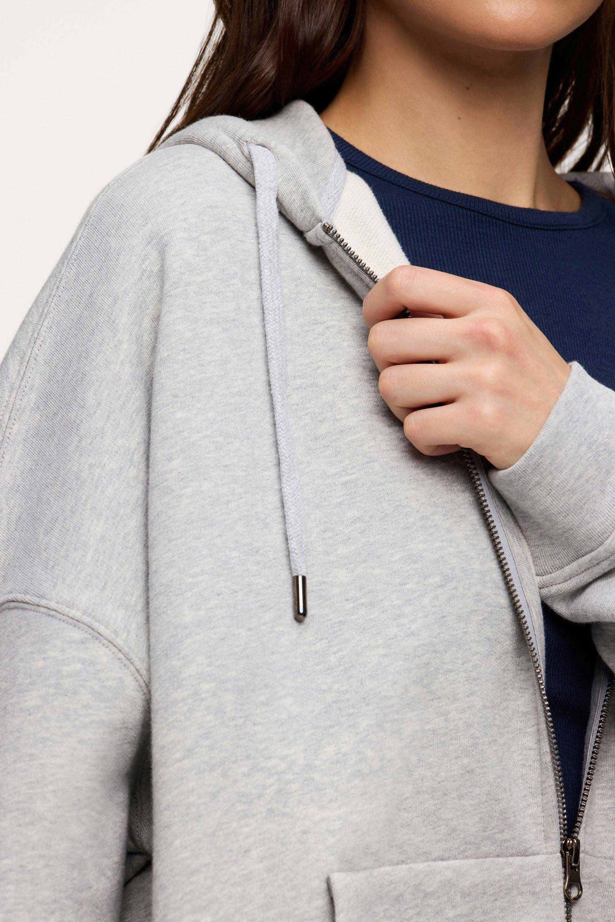 Two-Way Zipper Adjustable Hoodie