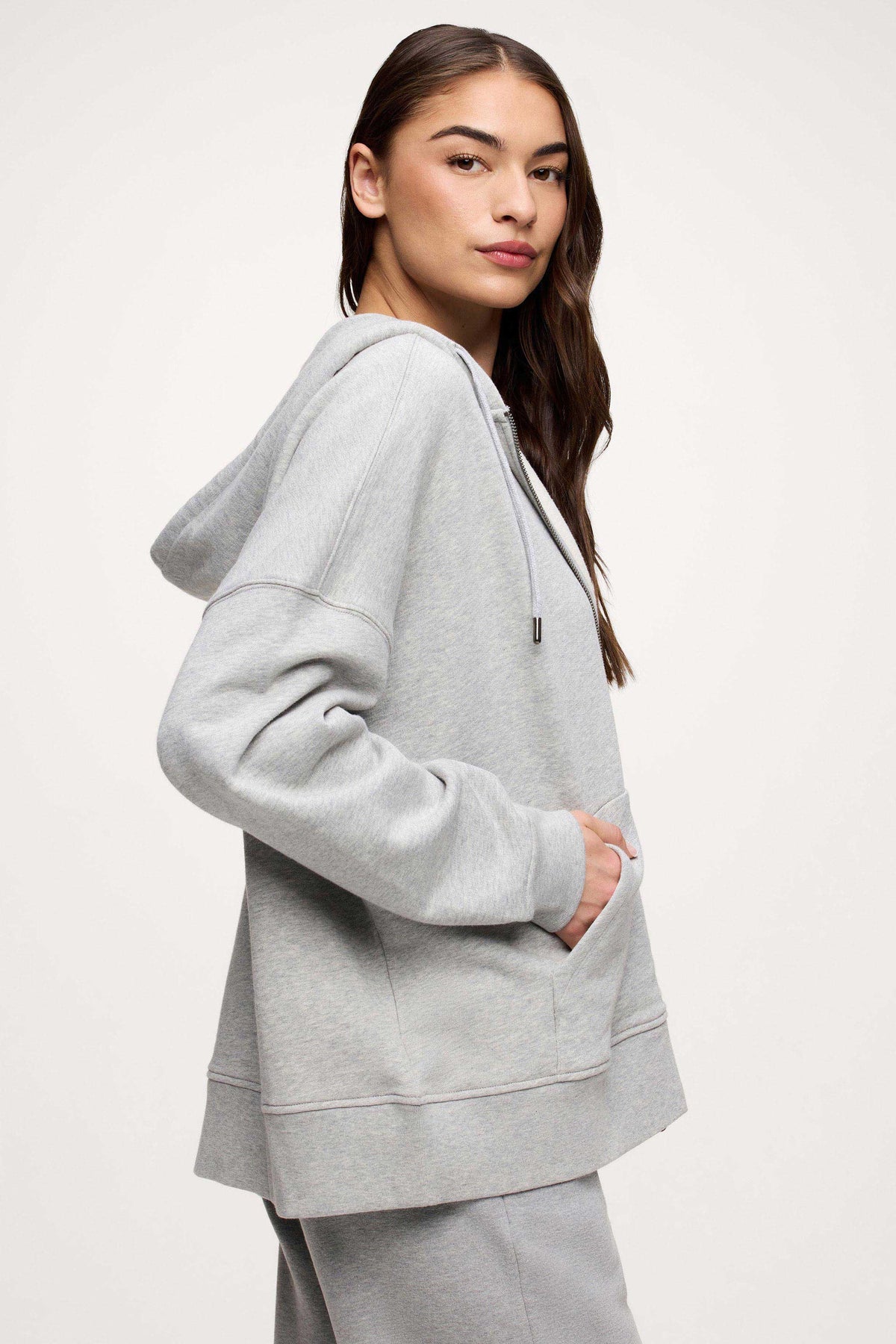 Two-Way Zipper Adjustable Hoodie