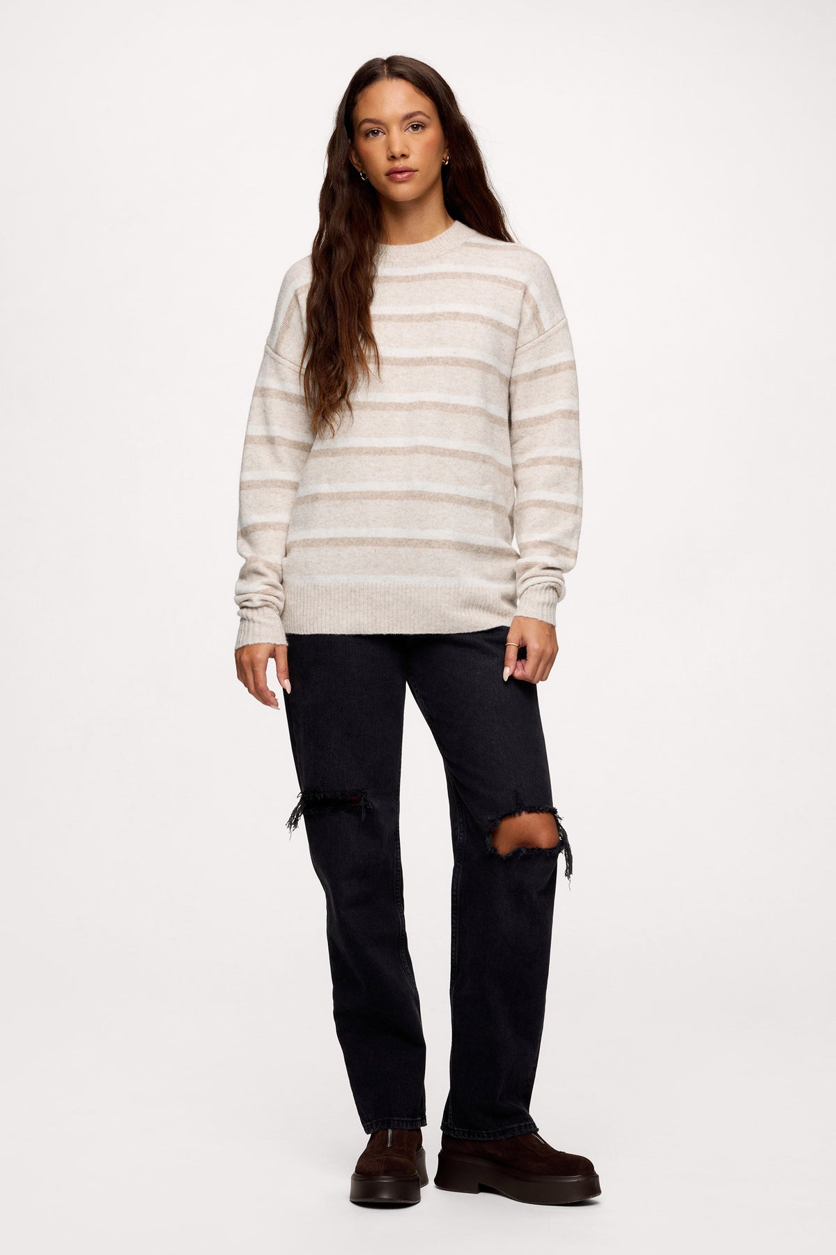 Classic Striped Crewneck Sweater