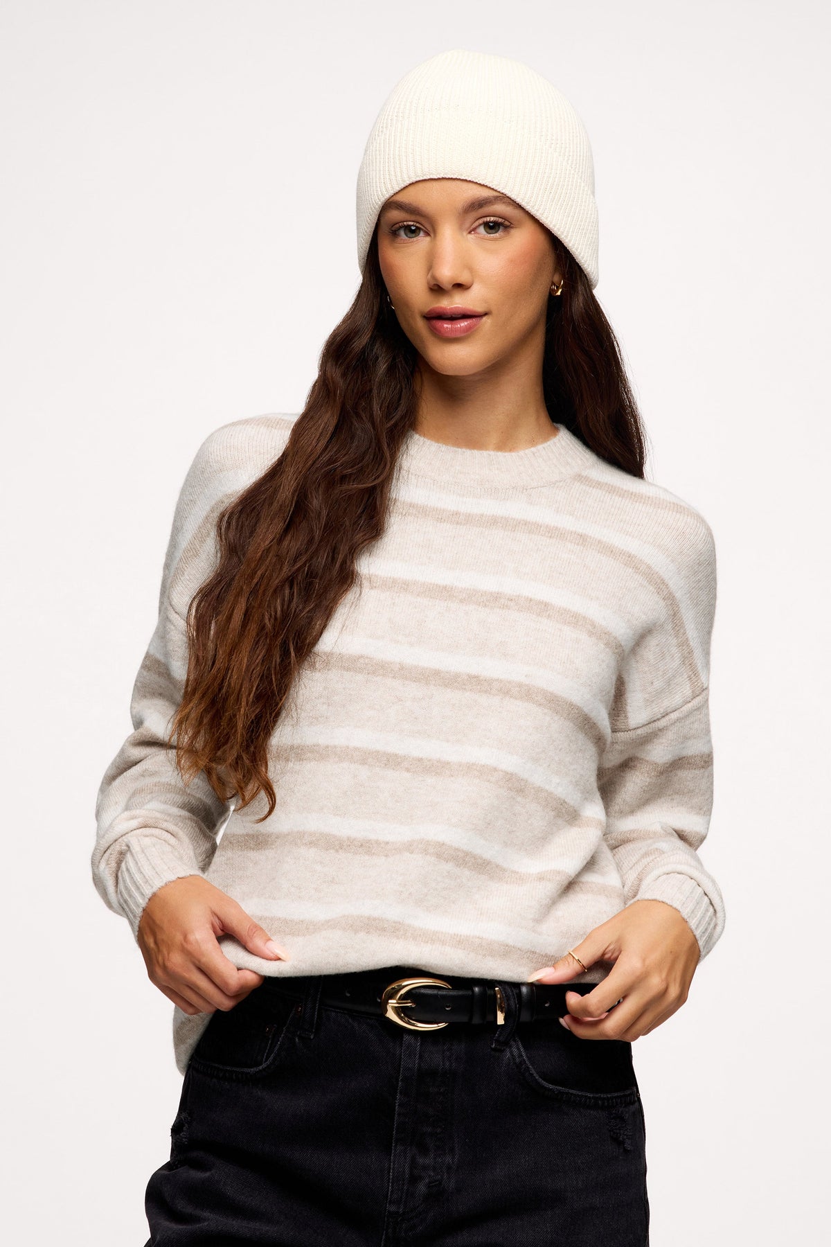Classic Striped Crewneck Sweater