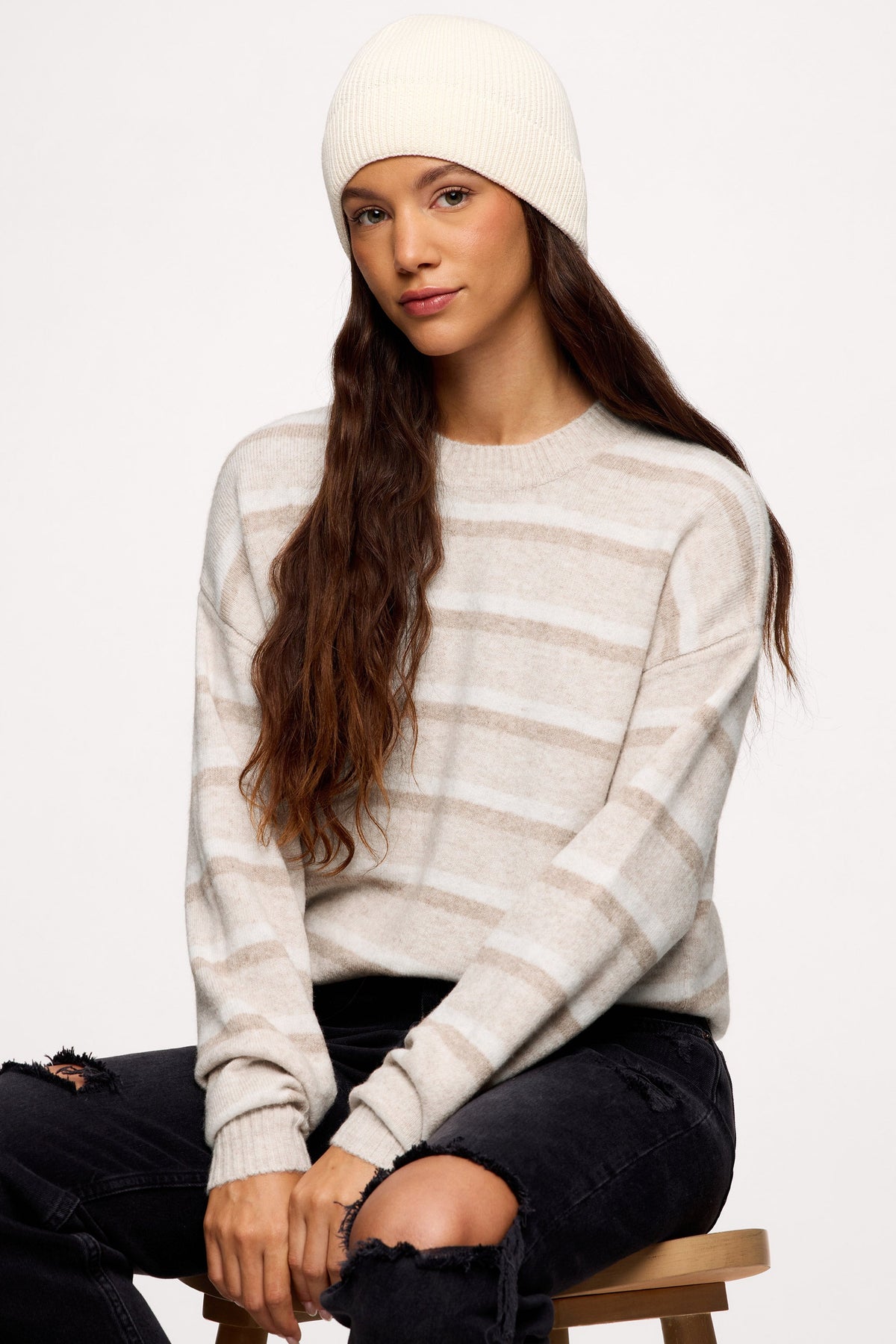 Classic Striped Crewneck Sweater