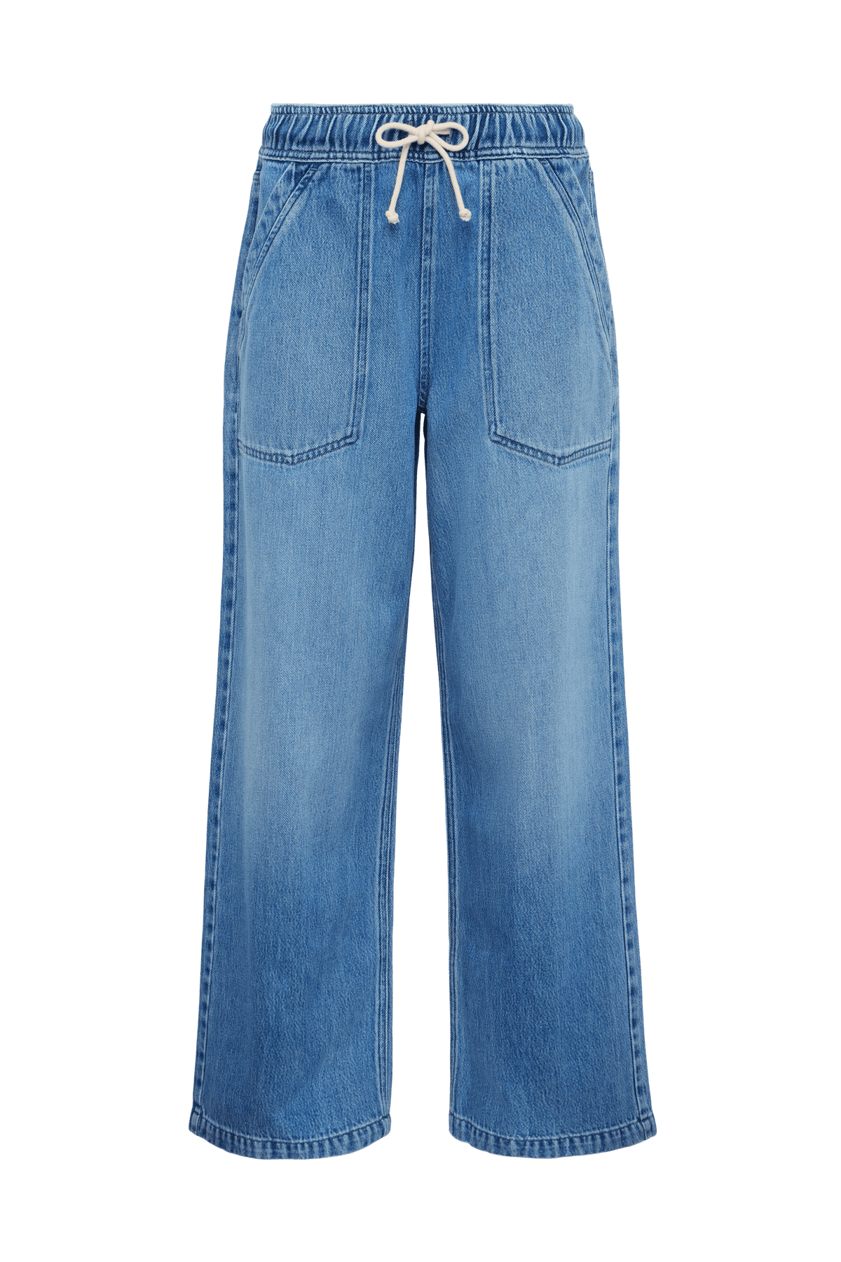 Premium Soft Denim Relaxed Pants