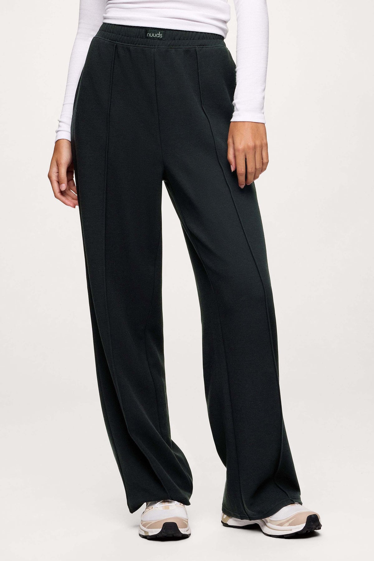 Waffle Wide Leg Street Pants